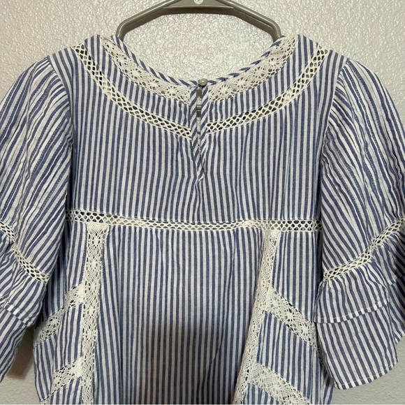 Free People Sunny Day Shirt Dress Ruffle Sleeves - Picture 3 of 12